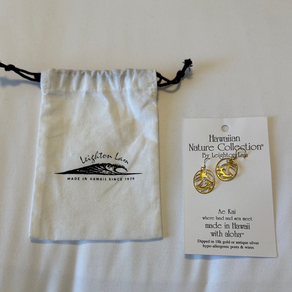 Gold Hawaiian Earrings